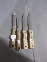 wooden handle knife set