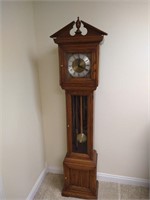 Western Germany Grandmother Clock -Oak Case