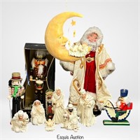 Christmas Decor- Nativity Set, Santa, Nutcrackers