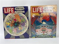 2 Sealed LIFE Peter Max Puzzles 1970