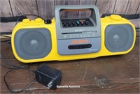 Yellow Sony mega Bass radio - it appears the