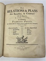 1778 Des Relations & Plans Des Batailles & Combats