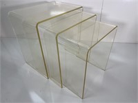 MCM Lucite Nesting Side Tables