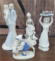4 figurines