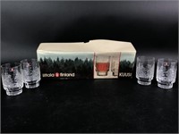 IITTALA Finland KUUSI Spruce Tree Glass Set