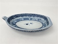 Blue & White Porcelain 2 Bird Dish