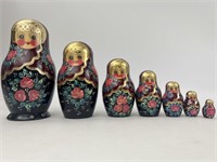 7 Layer Russian Nesting Doll, Signed