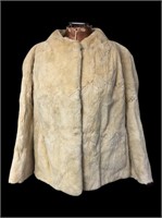 Short White Fur Coat