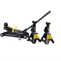 Torin T82253w Black Jack Trolley Jack With 2 Stand