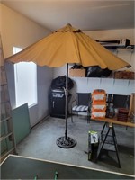 Patio Umbrella and Stand (garage)