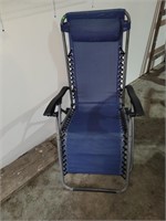Two Folding Camp Lounge Chairs (garage)