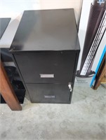 Black 2-Drawer Locking File Cabinet (garage)