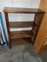 Wood and Wicker Shelf 42"T X 30"W x 12"D (garage)