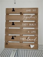 Wood Wall Sign Picture Holder (garage)
