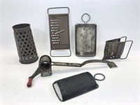 Collection Of Vintage Graters