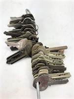 Collection Of Skeleton Keys & Vintage Keys