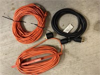 Assorted Extension Cords & 30 Amp Cord & More