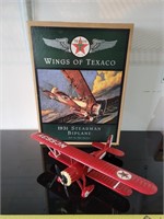 1931 Stearman Biplane Wings of Texaco Metal Bank