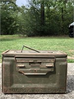 Vintage Metal 105 Cal 50 Ammo Box