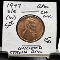 1947-S/S WHEAT PENNY CENT RPM