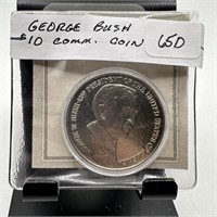 GEORGE BUSH $10 COMM COIN