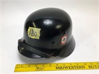 Black German Helmet metal