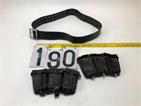 2 Ammo pouches & Belt size approx. 38