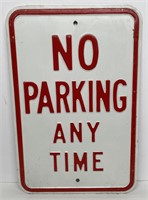 No Parking Heavy Embossed Metal Sign
Measures