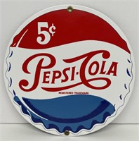 Porcelain Pepsi-Cola Advertising Sign
Measures