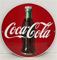 Porcelain Coca-Cola Advertising Sign
Measures