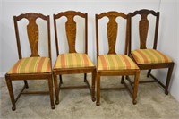 4 T-BACK CHAIRS - 37.5" TALL X 18.5" WIDE