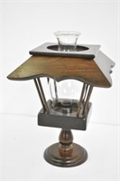 METAL CANDLE STAND - 13.5" TALL X 9.5" WIDE