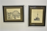 ONTARIO PLACE & CN TOWER PRINTS BY  A.J. CASSON