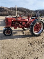 Farmall H tractor; runs per seller