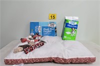 Pet Bed, Puppy Pads & Pull Toys - New