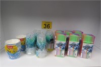 Plastic Cups, Flex Straws & Snack Bowls