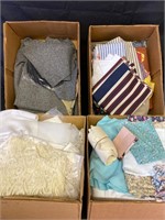 4  boxes fabric