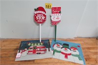 Floormats & Christmas Yard Signs - New
