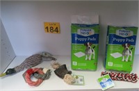 Puppy Pads & Pull / Chew Toys - New