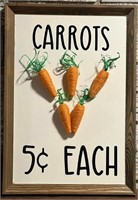 Carrots 5 Cents Each Farmhouse Easter Sign