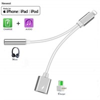 Klopor For iPhone 3.5mm Headphone Jack Adapter f