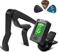 Guitar Tuner and Guitar Capo Set, Clip-On Tuner