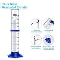 Thick Glass Graduated Cylinder Measuring Liquid