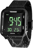 10 ATM Waterproof Submersible Digital Watch with