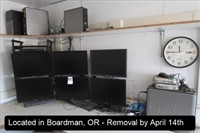 LOT, ASSORTED COMPUTERS & MONITORS IN THIS AREA