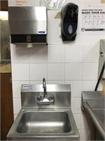 4-part Stainless Steel Washing Station - 3 Sinks