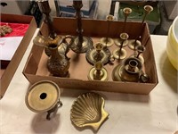 Brass candle holders plus