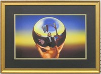 Hand W Reflecting Sphere Giclee By Salvador Dali