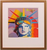 Liberty Head Giclee By Peter Max
