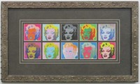 Marilyn Monroe 10 Heads Giclee By Andy Warhol